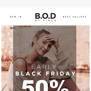 50% OFF full-priced Knitwear