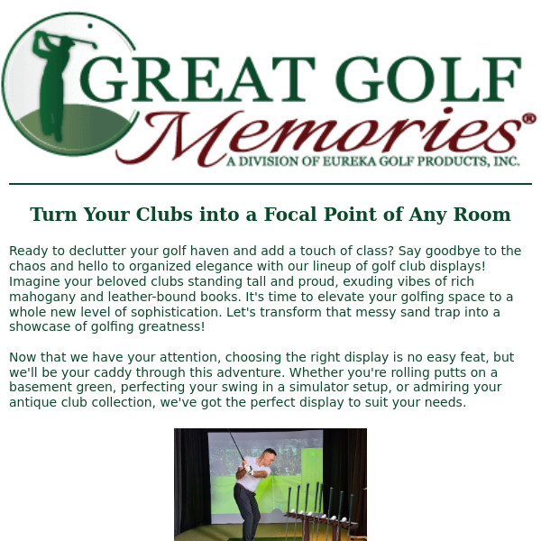 Outfit Your Indoor Space with Golf Club Displays