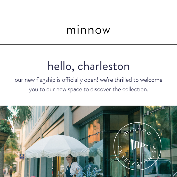 our flagship in charleston, sc is now open!