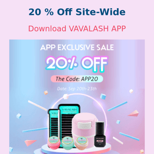 20% Off Starts Now