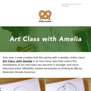 Join Us Every Week for Art Class