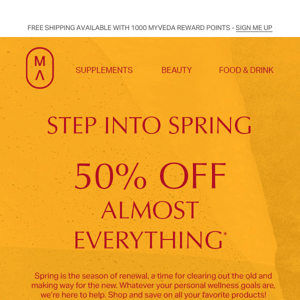 ☀️Step Into Spring With 50% OFF Almost Everything☀️
