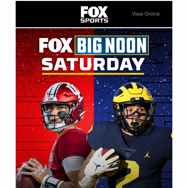 BIG NOON SATURDAY: Indiana vs Michigan on FOX