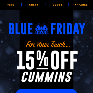 👊😄 Black Friday Deals for Your CUMMINS!!!