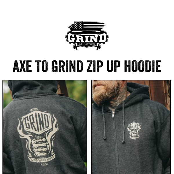 ⚡️GRIND Zip up hoodies have arrived!⚡️