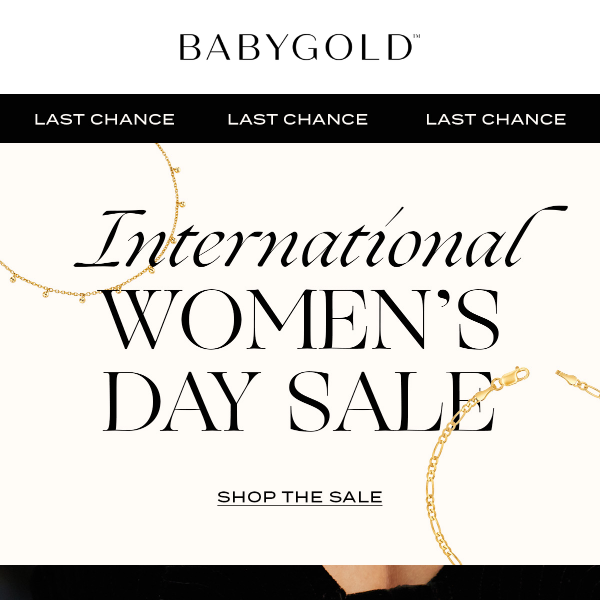 Save 20% for International Women’s Day