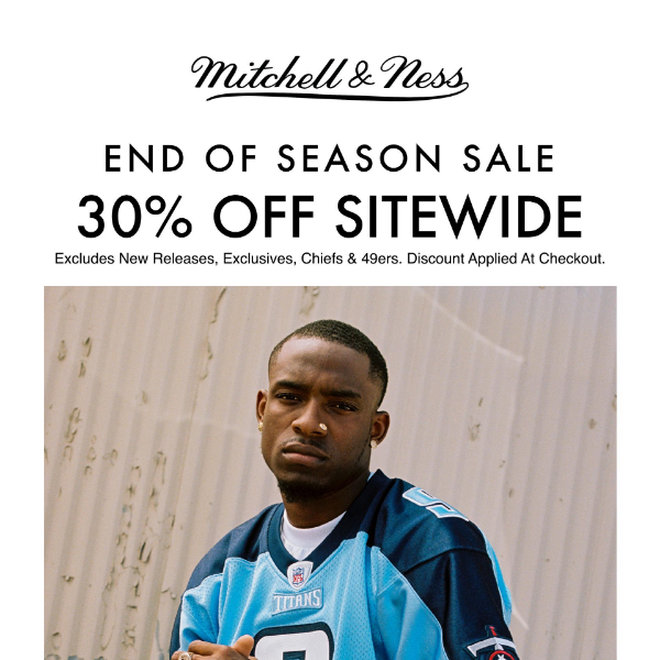 END OF SEASON SALE | 30% Off Sitewide!