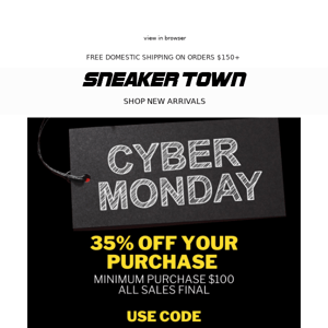 CYBER SALE: 35% OFF Sitewide