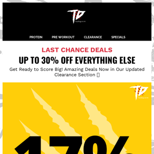 👀 Last Chance Deals + 17% Off The Rest