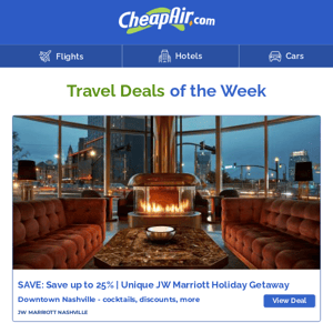 Special Offers: $229+ Cruises | Nashville Hotel 25% off | $1599+ Thailand w/Air & more