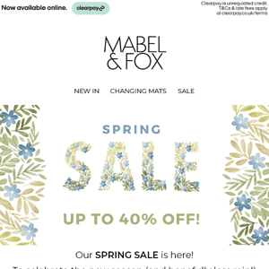 Our SPRING SALE is here! Save up to 40% ✨