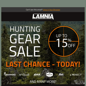 LAST CHANCE | Hunting Gear SALE