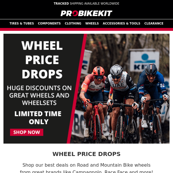 Deals on wheels! Shop now!