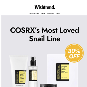 Snail mucin is everywhere. 30% OFF