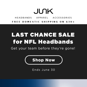 Last Chance for NFL Headbands!