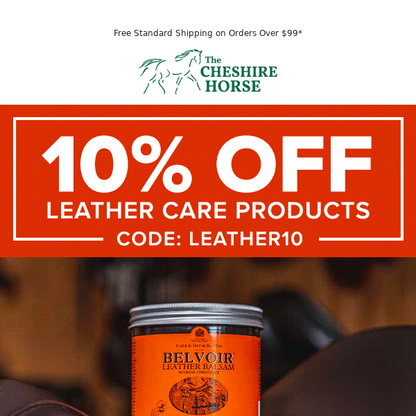 Save 10% on Leather Care Essentials From The Cheshire Horse
