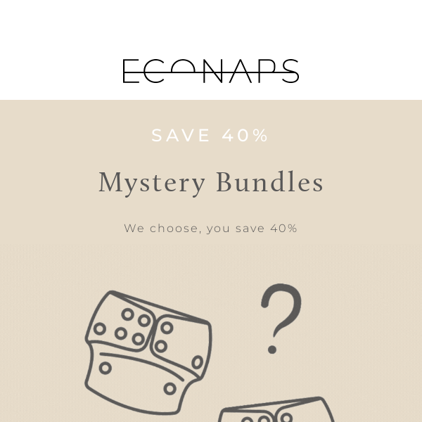 Save 40% — Introducing Mystery Bundles 🕵🏻‍♀️