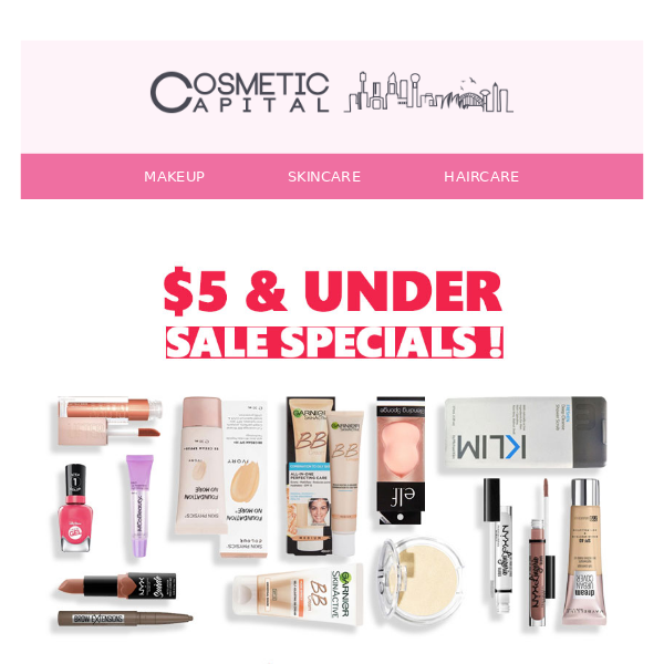 Five and under! Beauty bargains you will love ❤️