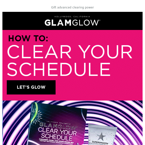 Three formulas. One giftable set. - Glam Glow