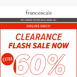 🚨FLASH SALE...EXTRA 60% Off ALL Clearance🚨