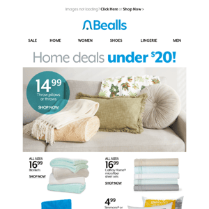 $20 & Under home sale deals!