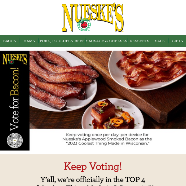 Voting for Bacon Continues for Coolest Thing Made in Wisconsin Award