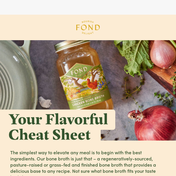 Your FOND flavor cheatsheet