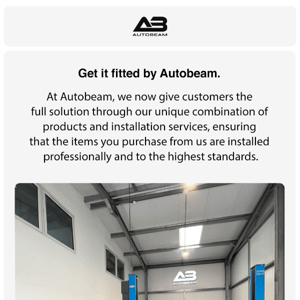 Get it fitted by Autobeam.