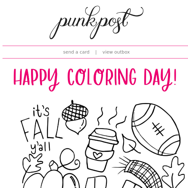 Happy Coloring Day From Punkpost! 🖍