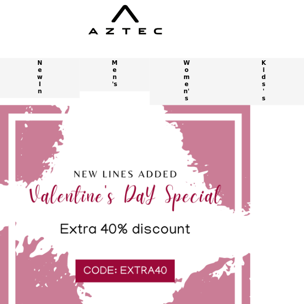 Valentines Day Special | Save Extra 40% Off Sale