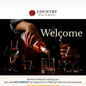 Welcome to Country Wine & Spirits!