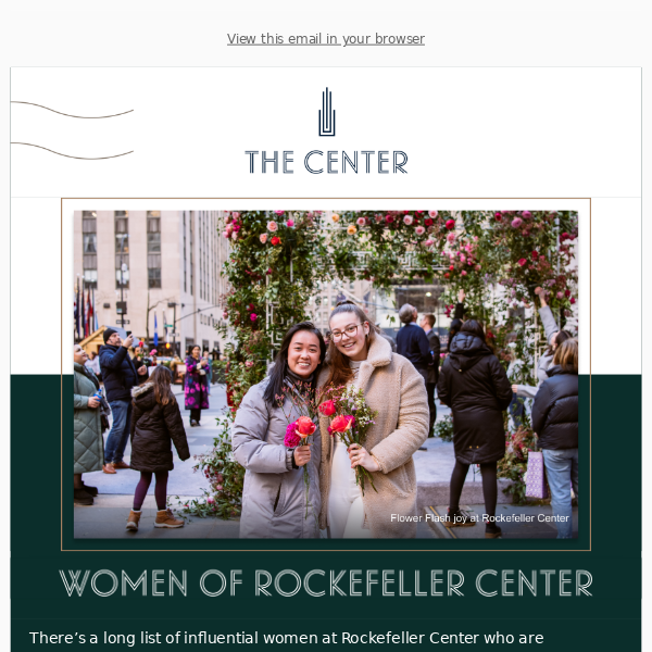 Celebrate the Women of Rockefeller Center