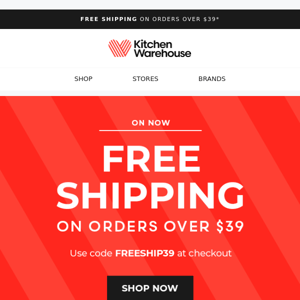 Don’t forget your free shipping on orders over $39