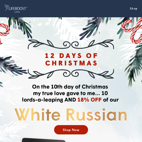 My True Love Gave To Me… A White Russian Coffee Dream!