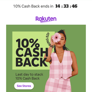 💰 Enjoy 10% Cash Back