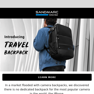 Introducing SANDMARC Travel Backpack