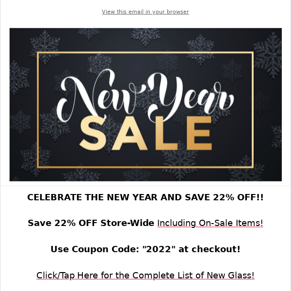 2022 NEW YEAR SALE! 🎊 SAVE 22% OFF!