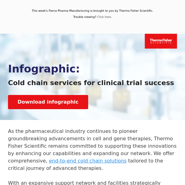 Protect your advanced therapies with our comprehensive cold chain capabilities