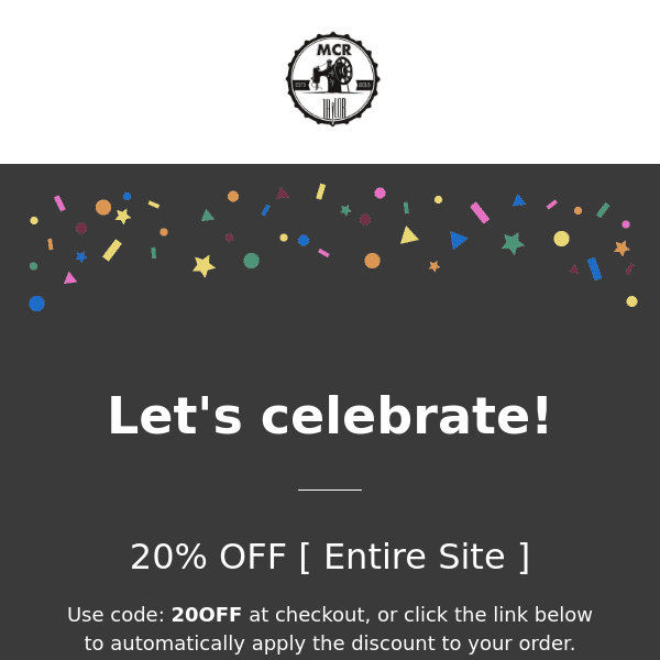 We're celebrating with savings! 🎉