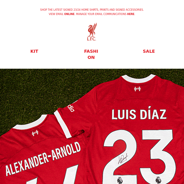 NEW 23/24 LFC Signed Collection