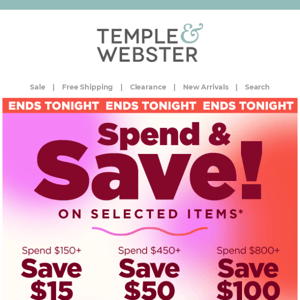 Hold on tight 🎢 Spend and save ends tonight