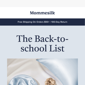 The back-to-school list