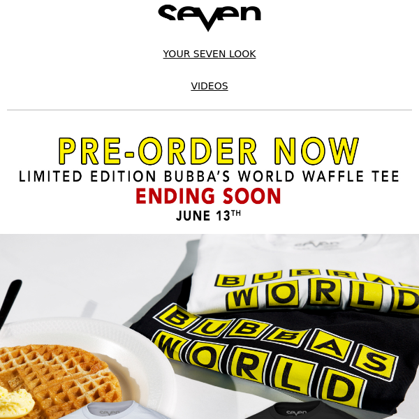 Ending Soon // Pre-Order LE Bubba's World Waffle Tee