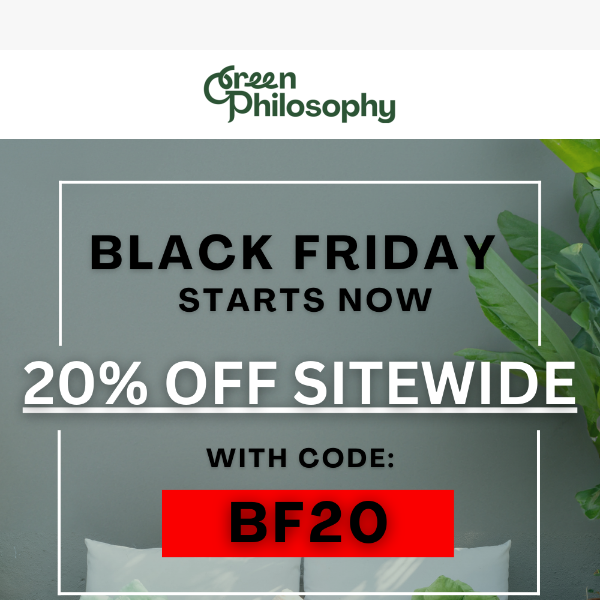 🖤🌱 Black Friday Savings Are Here!