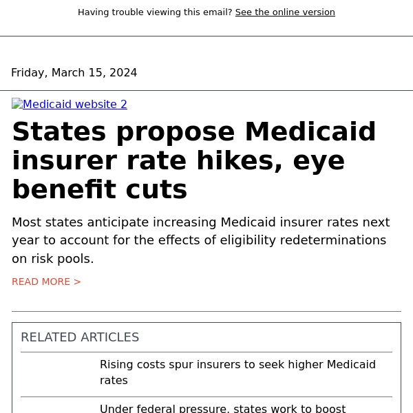 Centene, Molina to see Medicaid rate increases in 2025