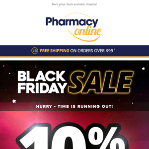 Reminder: Black Friday SALE 10% OFF Sitewide!