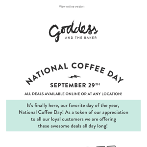 National Coffee Day is Here!