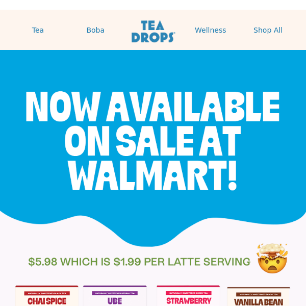 📣 Tea Drops Latte Kit SALE at Walmart! 📣