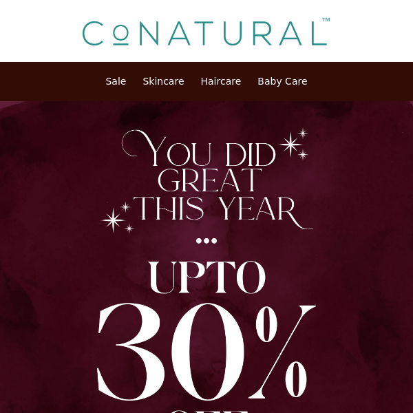Conatural Last Day of Sale - 30% Off  😍