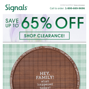 Clearance! Up to 65% Off